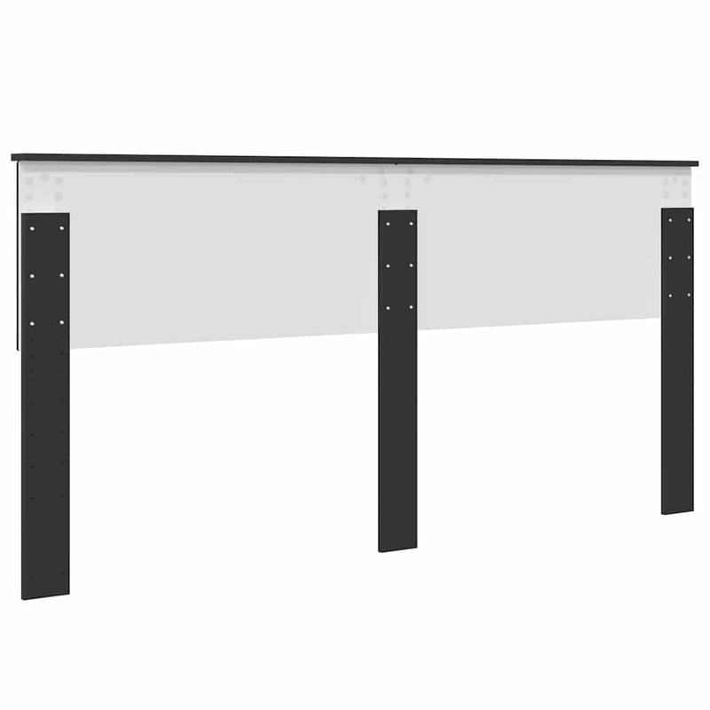 vidaXL Fejtámla fejtámlával Fekete tölgy 180 cm Faanyag