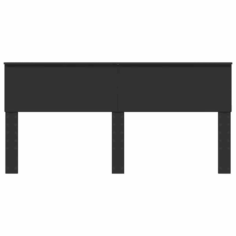 vidaXL Fejtámla fejtámlával Fekete tölgy 180 cm Faanyag