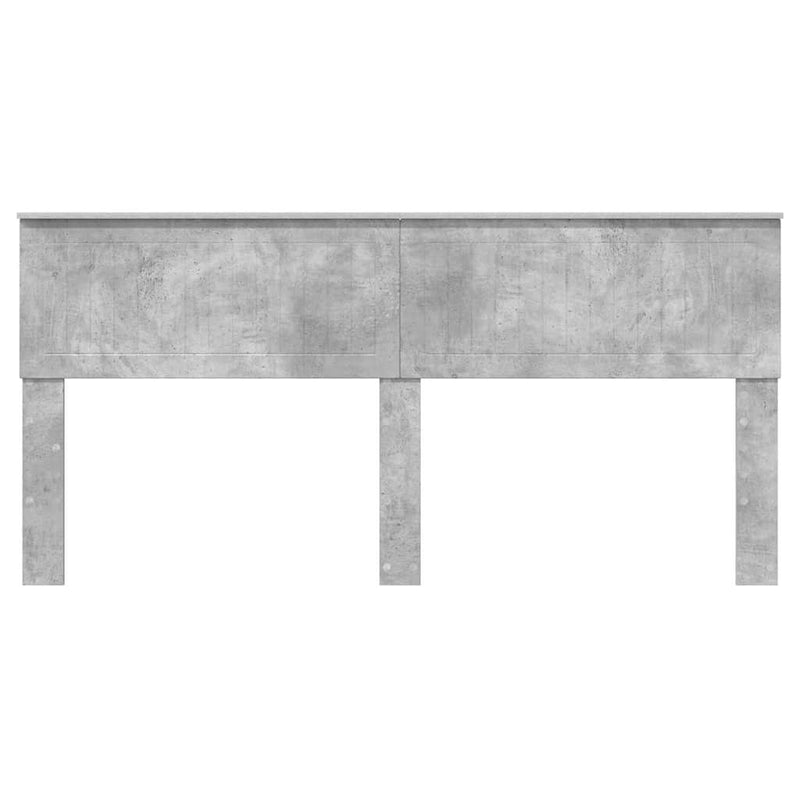 vidaXL Fejtámla fejtámlával Beton Szürke 180 cm Faanyag