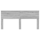 vidaXL Fejtámla fejtámlával Szürke Sonoma 180 cm Faanyag