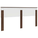 vidaXL Fejtámla fejtámlával Barna Tölgy 180 cm Faanyag