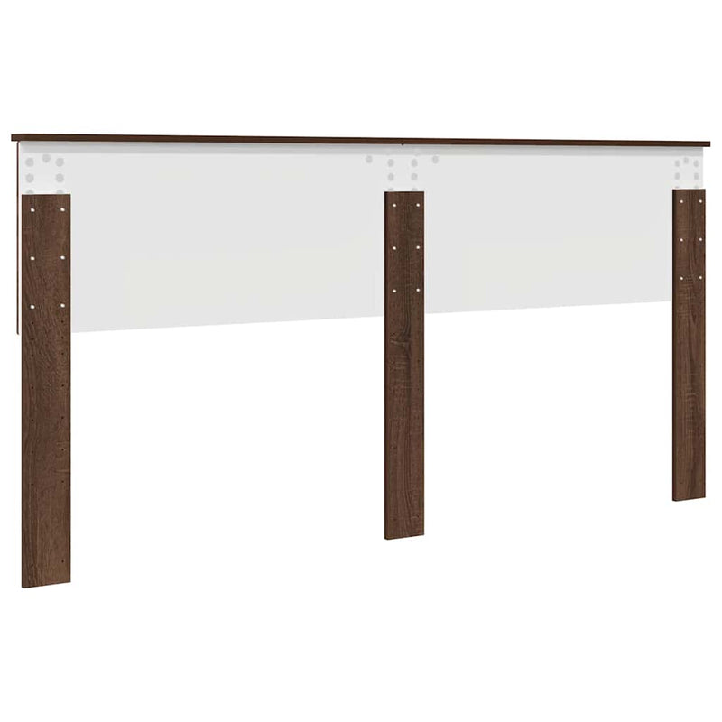 vidaXL Fejtámla fejtámlával Barna Tölgy 180 cm Faanyag