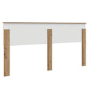 vidaXL Fejtámla fejtámlával Artisan tölgy 180 cm Faanyag