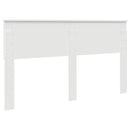 vidaXL Fejtámla fejtámlával Fehér 160 cm Faanyag