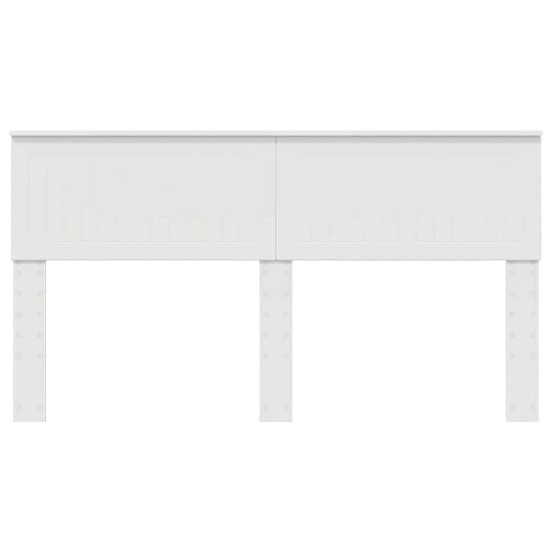 vidaXL Fejtámla fejtámlával Fehér 160 cm Faanyag