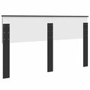 vidaXL Fejtámla fejtámlával Fekete tölgy 160 cm Faanyag