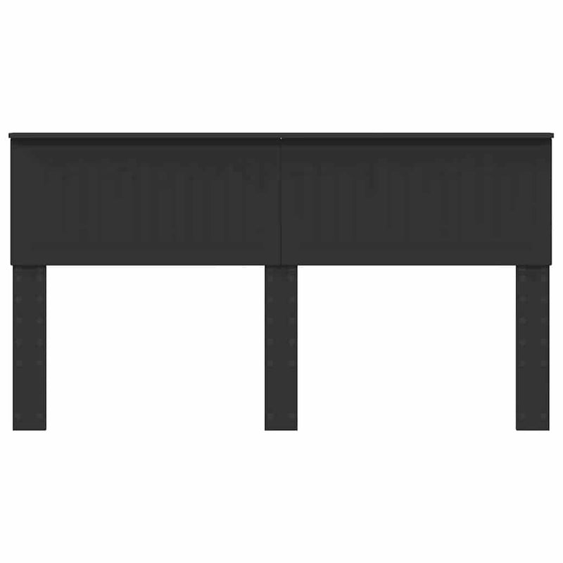 vidaXL Fejtámla fejtámlával Fekete tölgy 160 cm Faanyag