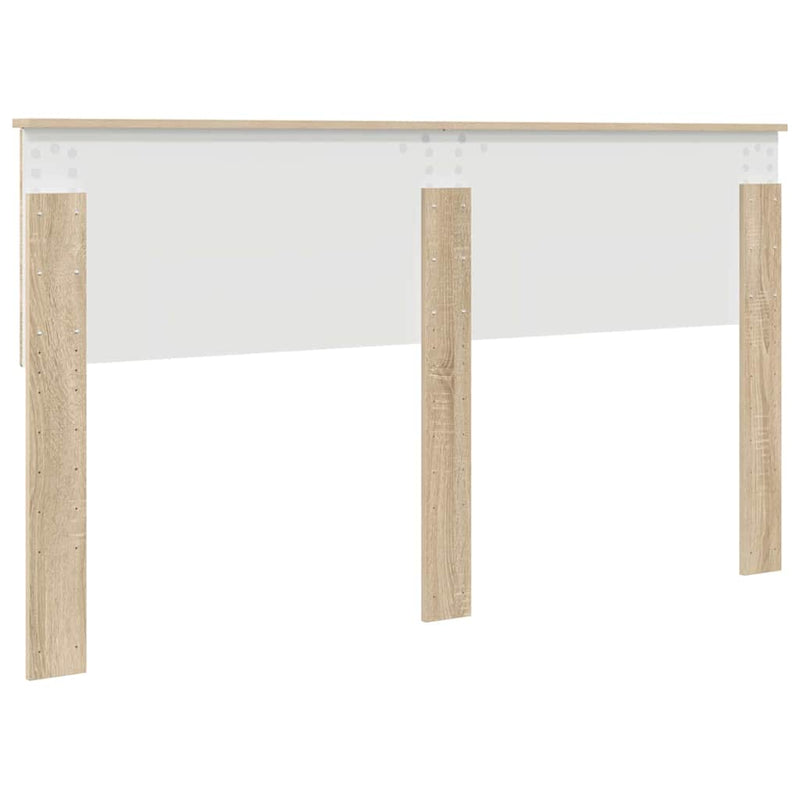 vidaXL Fejtámla fejtámlával Sonoma tölgy 160 cm Faanyag