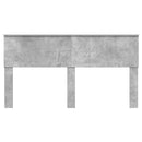 vidaXL Fejtámla fejtámlával Beton Szürke 160 cm Faanyag