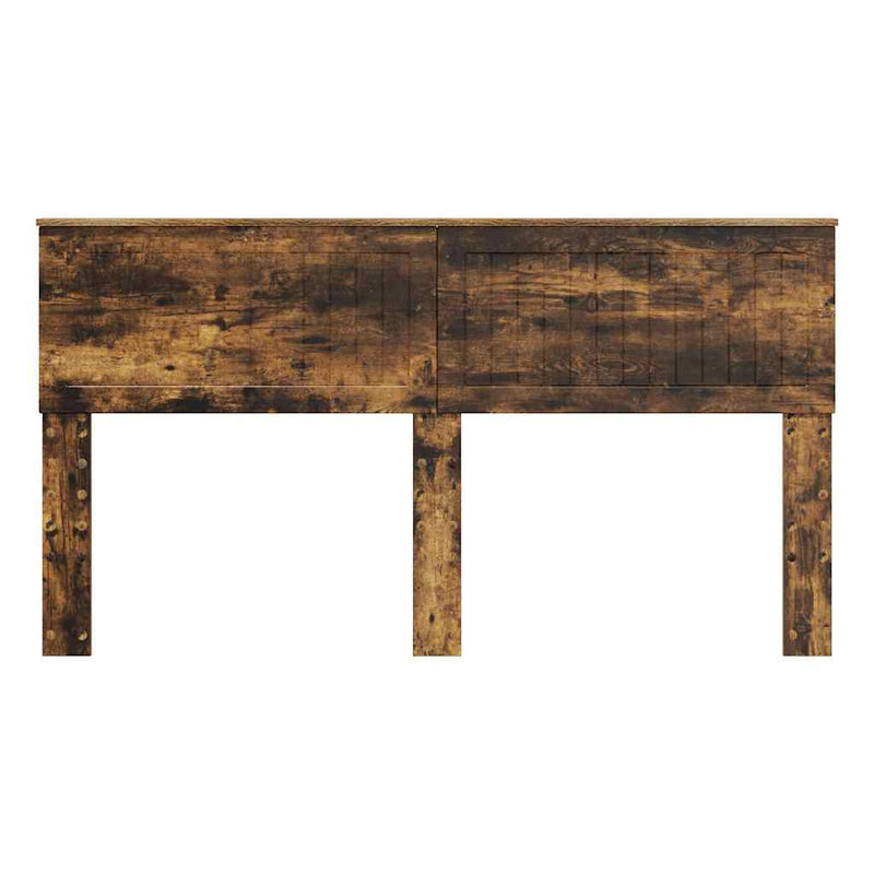 vidaXL Fejtámla fejtámlával Füstölt tölgy 160 cm Faanyag