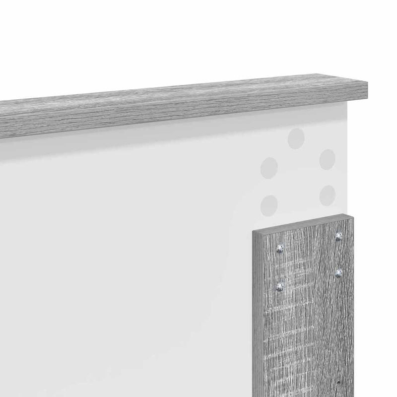 vidaXL Fejtámla fejtámlával Szürke Sonoma 160 cm Faanyag