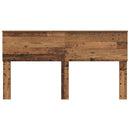 vidaXL Fejtámla fejtámlával Öreg fa 160 cm Faanyag