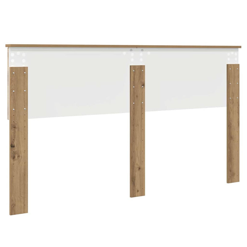 vidaXL Fejtámla fejtámlával Artisan tölgy 160 cm Faanyag