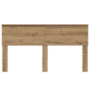 vidaXL Fejtámla fejtámlával Artisan tölgy 160 cm Faanyag