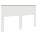 vidaXL Fejtámla fejtámlával Fehér 150 cm Faanyag