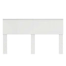 vidaXL Fejtámla fejtámlával Fehér 150 cm Faanyag