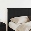 vidaXL Fejtámla fejtámlával Fekete tölgy 150 cm Faanyag