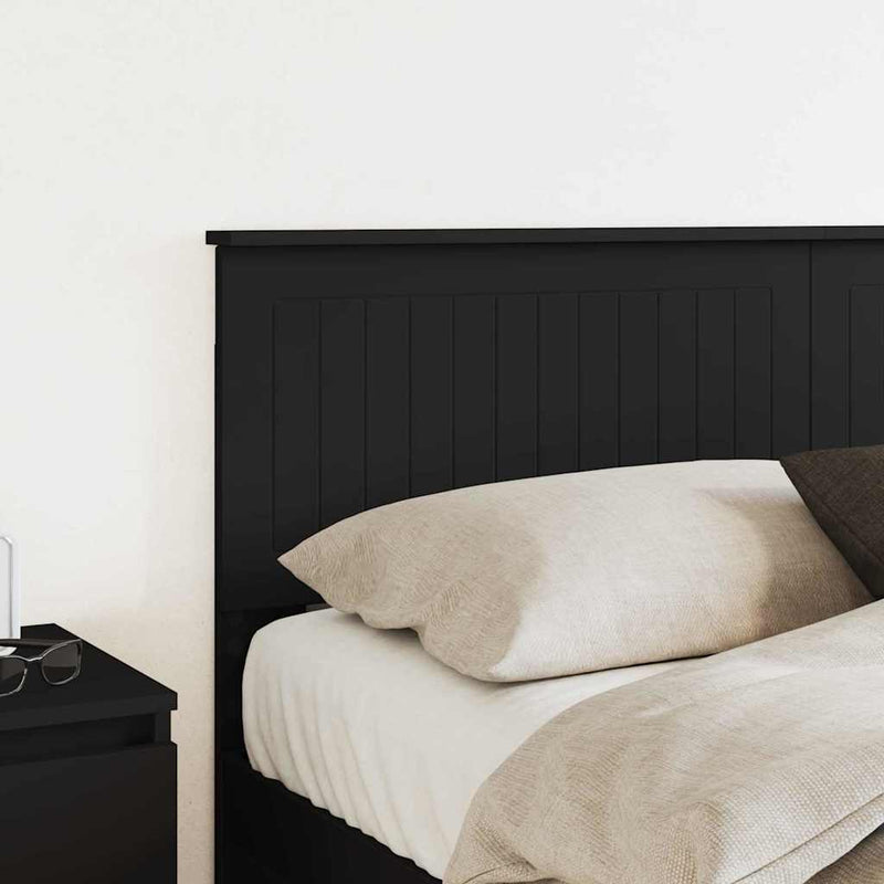 vidaXL Fejtámla fejtámlával Fekete tölgy 150 cm Faanyag