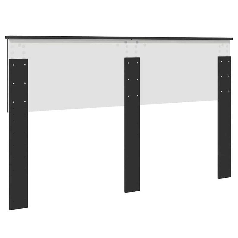 vidaXL Fejtámla fejtámlával Fekete tölgy 150 cm Faanyag