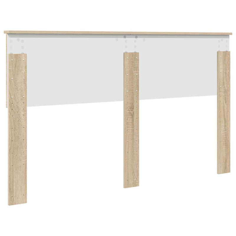 vidaXL Fejtámla fejtámlával Sonoma tölgy 150 cm Faanyag