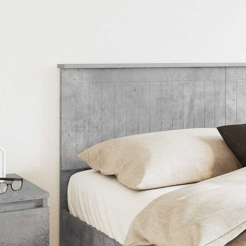 vidaXL Fejtámla fejtámlával Beton Szürke 150 cm Faanyag