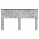 vidaXL Fejtámla fejtámlával Beton Szürke 150 cm Faanyag