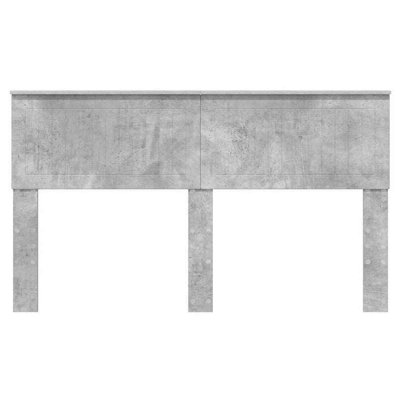 vidaXL Fejtámla fejtámlával Beton Szürke 150 cm Faanyag