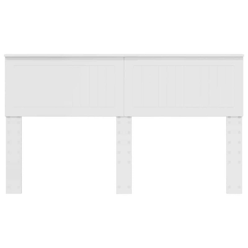 vidaXL Fejtámla fejtámlával Fényes Fehér 150 cm Faanyag