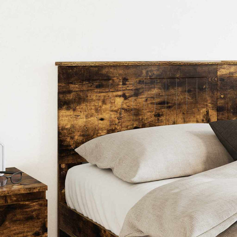 vidaXL Fejtámla fejtámlával Füstölt tölgy 150 cm Faanyag