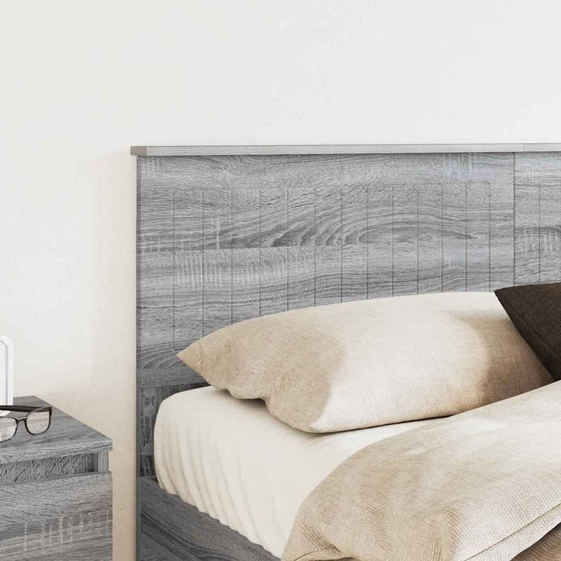 vidaXL Fejtámla fejtámlával Szürke Sonoma 150 cm Faanyag