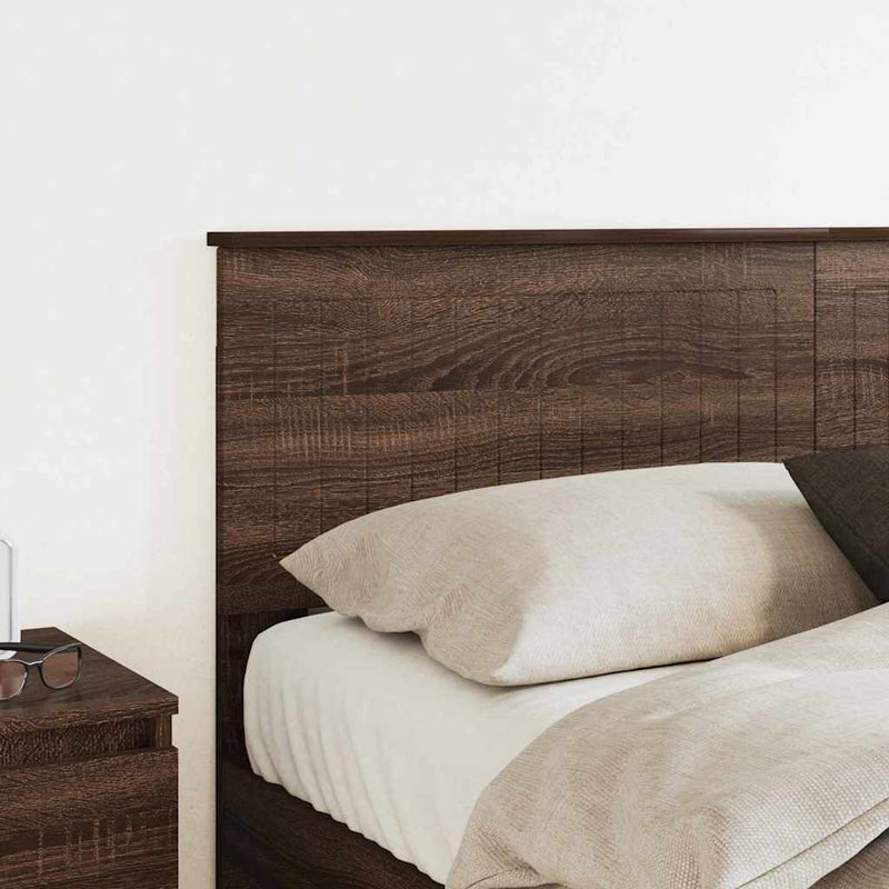 vidaXL Fejtámla fejtámlával Barna Tölgy 150 cm Faanyag