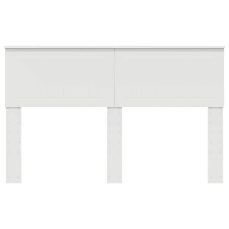 vidaXL Fejtámla fejtámlával Fehér 140 cm Faanyag