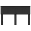 vidaXL Fejtámla fejtámlával Fekete tölgy 140 cm Faanyag