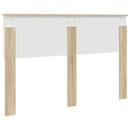 vidaXL Fejtámla fejtámlával Sonoma tölgy 140 cm Faanyag