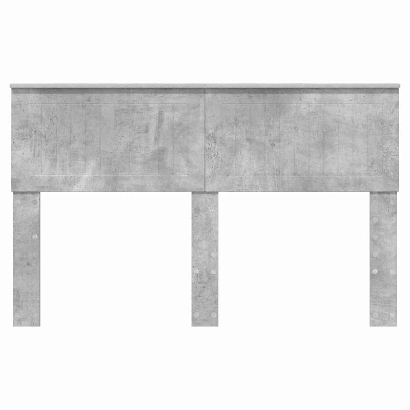 vidaXL Fejtámla fejtámlával Beton Szürke 140 cm Faanyag