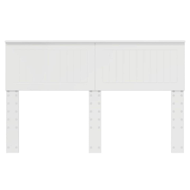 vidaXL Fejtámla fejtámlával Fényes Fehér 140 cm Faanyag