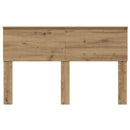 vidaXL Fejtámla fejtámlával Artisan tölgy 140 cm Faanyag