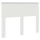 vidaXL Fejtámla fejtámlával Fehér 135 cm Faanyag