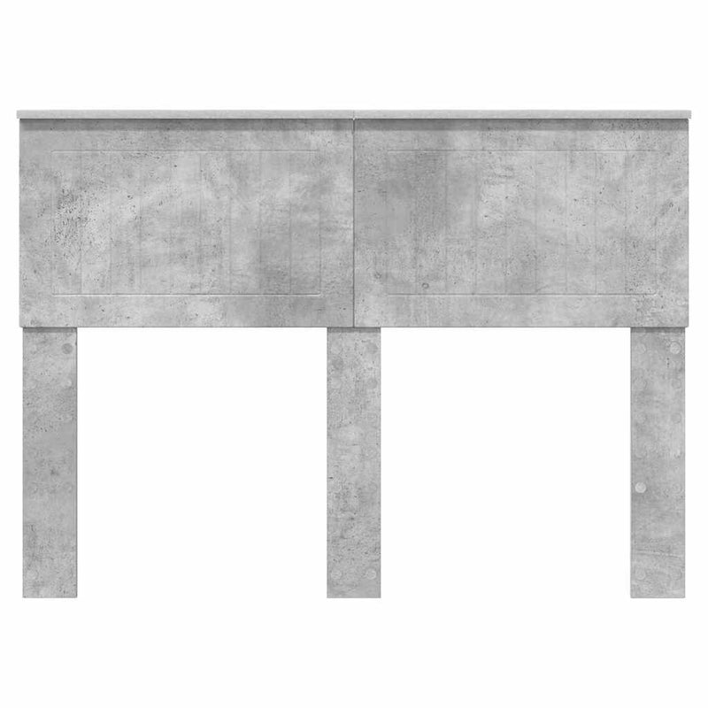 vidaXL Fejtámla fejtámlával Beton Szürke 135 cm Faanyag