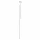 vidaXL Fejtámla fejtámlával Fényes Fehér 135 cm Faanyag