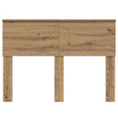 vidaXL Fejtámla fejtámlával Artisan tölgy 135 cm Faanyag