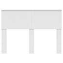 vidaXL Fejtámla fejtámlával Fehér 120 cm Faanyag