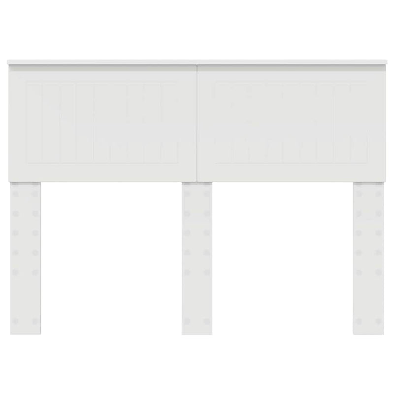 vidaXL Fejtámla fejtámlával Fehér 120 cm Faanyag
