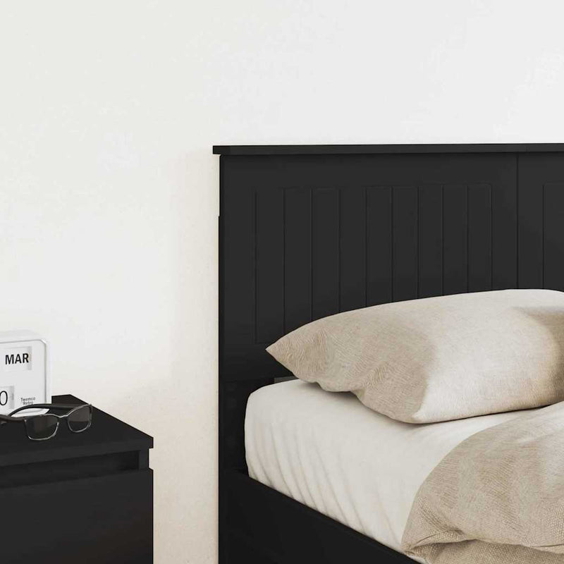 vidaXL Fejtámla fejtámlával Fekete tölgy 120 cm Faanyag