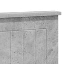 vidaXL Fejtámla Beton Szürke Szerelt fa