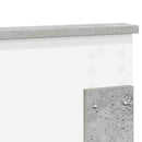 vidaXL Fejtámla Beton Szürke Szerelt fa