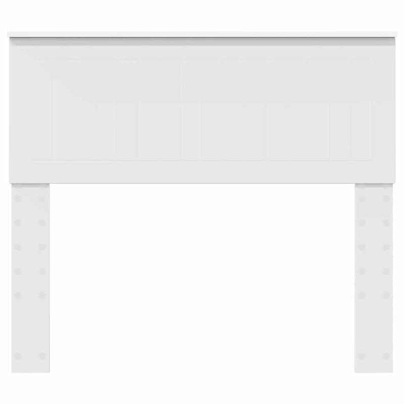 vidaXL Fejtámla fejtámlával Fényes Fehér 100 cm Faanyag