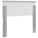 vidaXL Fejtámla fejtámlával Szürke Sonoma 100 cm Faanyag