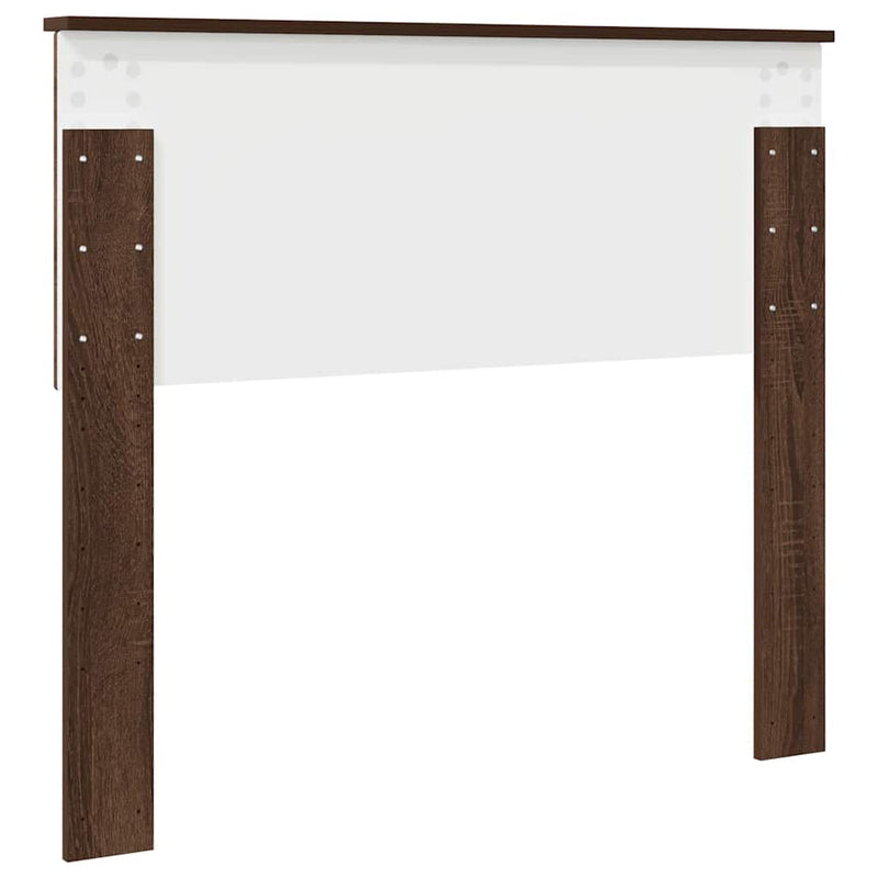 vidaXL Fejtámla fejtámlával Barna Tölgy 100 cm Faanyag