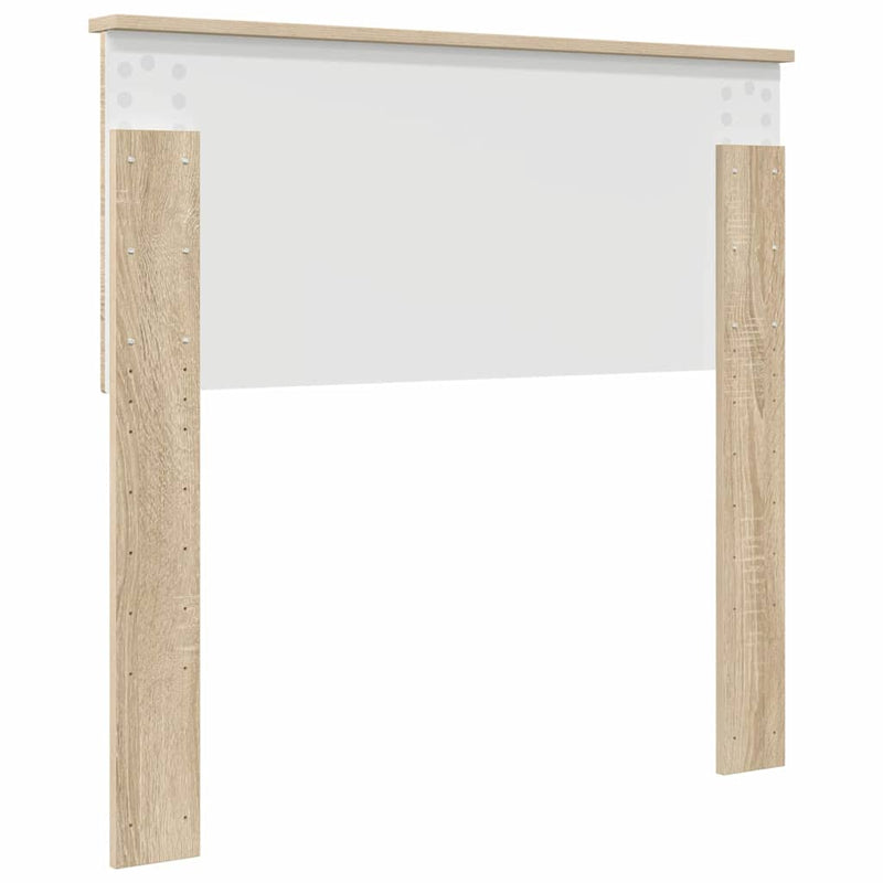 vidaXL Fejtámla fejtámlával Sonoma tölgy 90 cm Faanyag